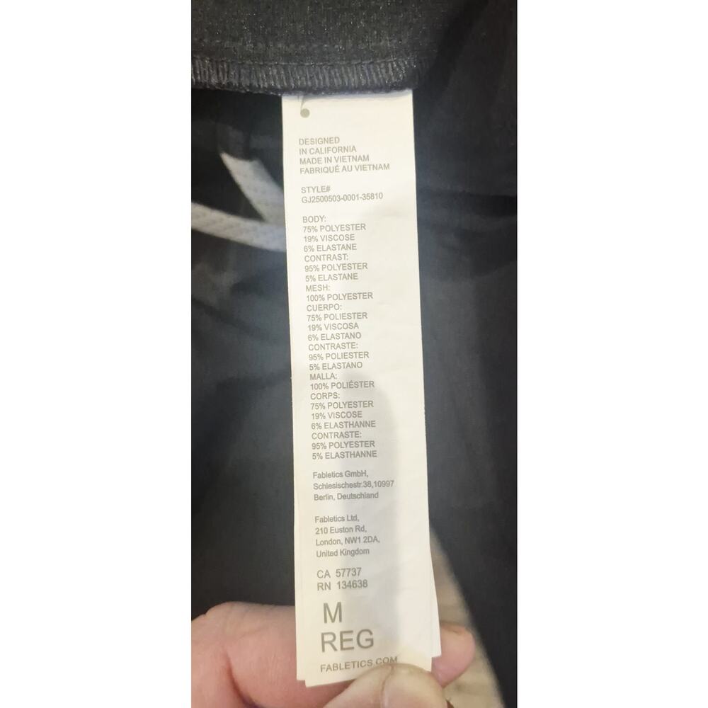 Fabletics Pants Mens M Black Feel Good Performance Joggers Zip Pocket - Picture 7 of 7